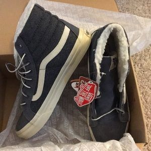 Grey high top Vans